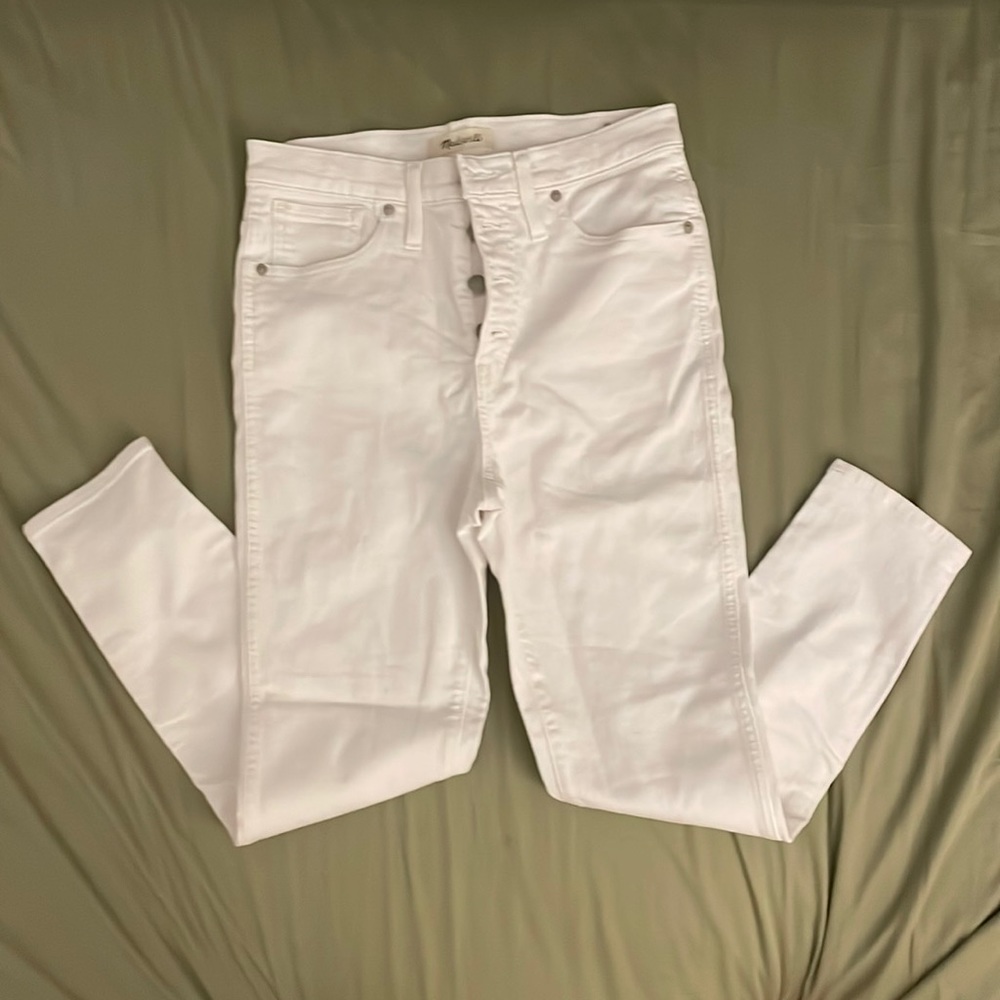 Madewell White High Rise Jeans